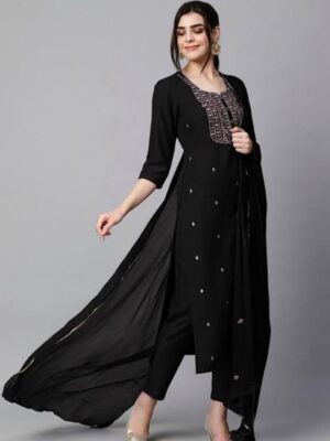 BLACK KURTA SETS
