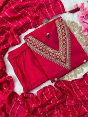 PINK KURTA SETS THREE PICE